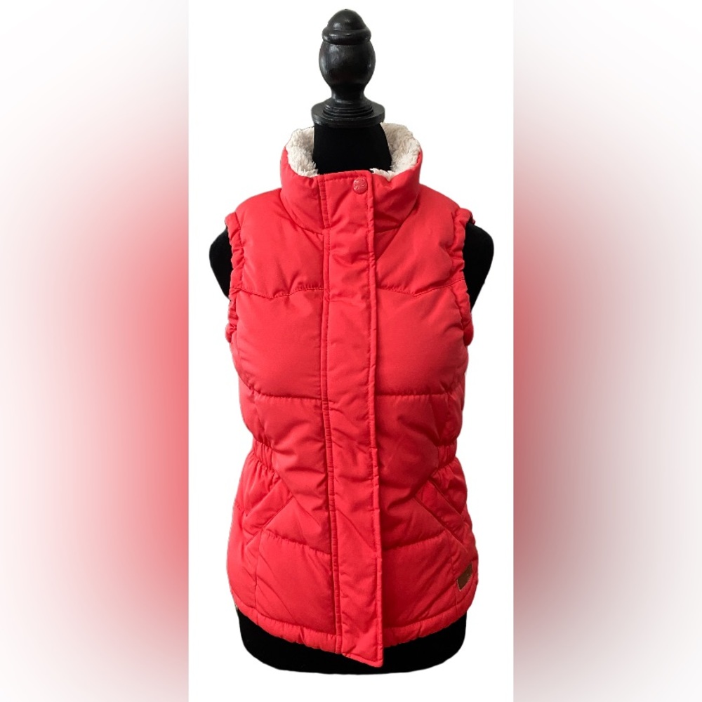 L. O. G. G: Pinkish Orange Zip Up Vest